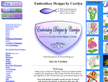 Tablet Screenshot of carolyndesigns.com